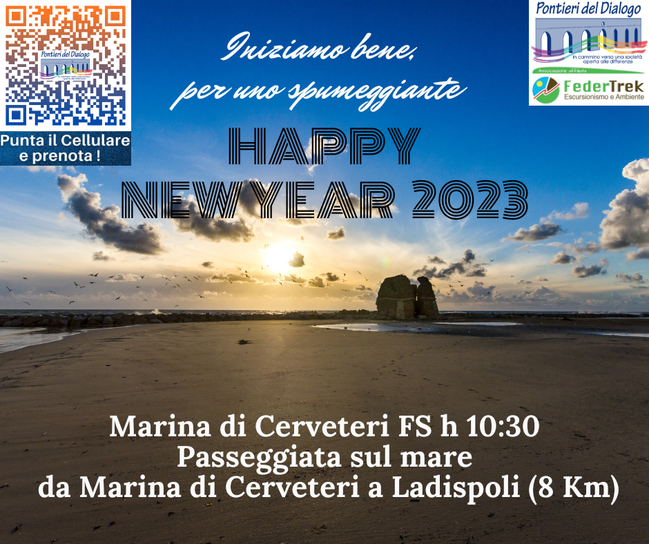 Iniziamo Bene: Passeggiata di Capodanno sul mare da Marina di Cerveteri a Ladispoli