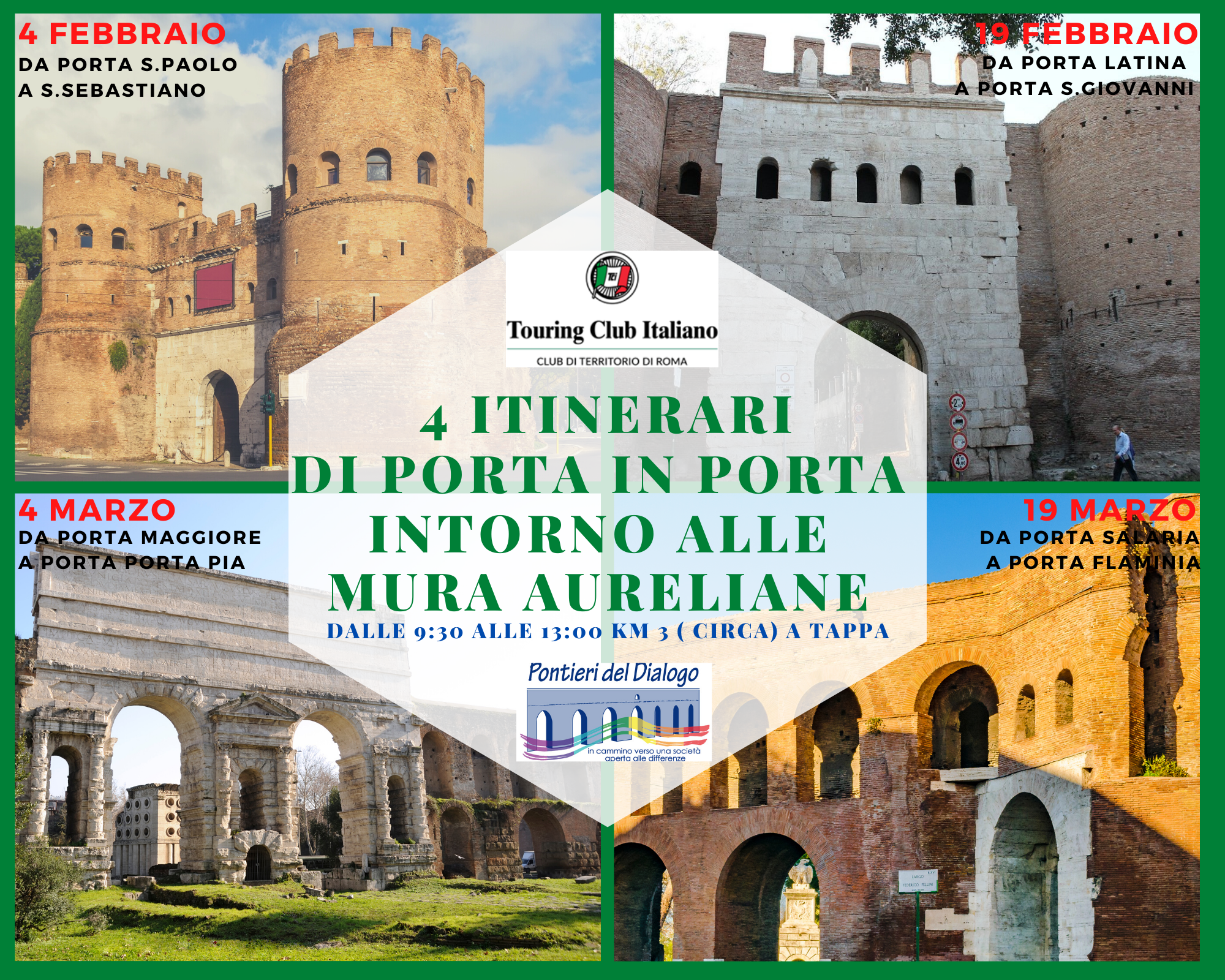 Di Porta in Porta intorno alle Mure Aureliane: da Porta Latina a Porta S. Giovanni